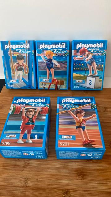 Lot van 5 verschillende playmobils  beschikbaar voor biedingen