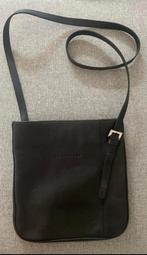 Zwarte lederen tas Longchamp., Ophalen of Verzenden, Gebruikt, Bruin, Leer