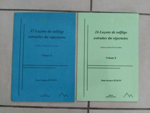 Livres de solfège Jean Jacques Buron volumes 6 et 8, Livres, Musique
