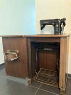 Singer trapnaaimachine in kast, Ophalen