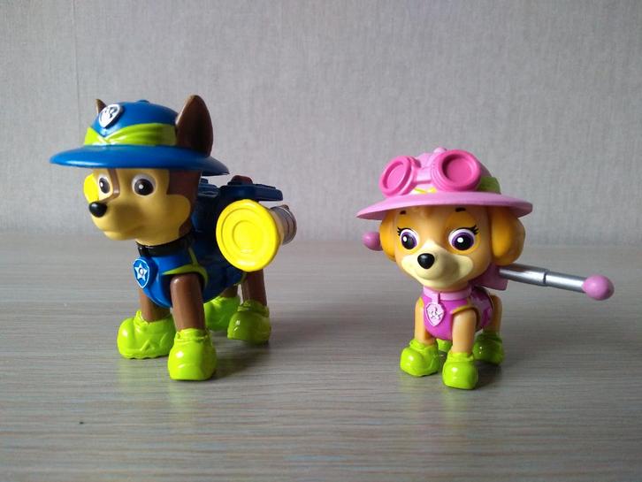 ☼ Paw Patrol jungle figuren, Kinderen en Baby's, Speelgoed | Actiefiguren, Zo goed als nieuw, Ophalen of Verzenden