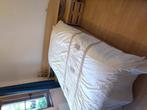 Dubbel bed - gratis, Ophalen, Gebruikt, Beige, Tweepersoons