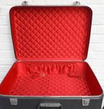 valise vintage avec doublure rouge, Antiquités & Art, Enlèvement