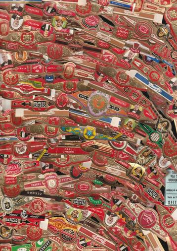 Lot de 1000 anciens bracelets à cigares, voir photos, n 17,