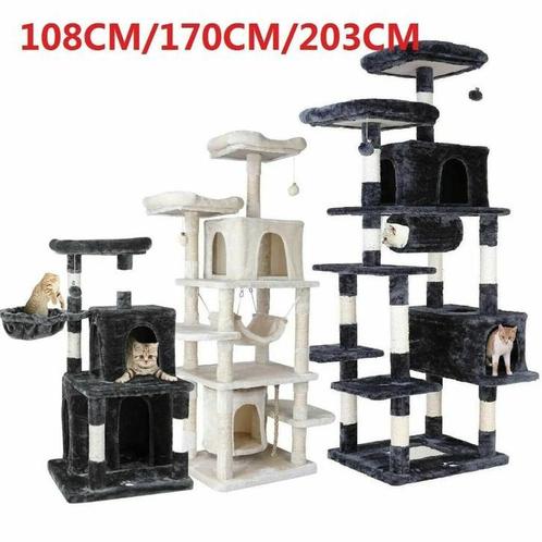 Krabpaal - Kat Boom Toren (108cm, 170cm, 203cm), Dieren en Toebehoren, Katten-accessoires
