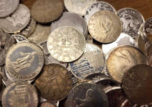 1 kilo zilver wereld mix, Timbres & Monnaies, Métaux nobles & Lingots, Argent, Enlèvement ou Envoi