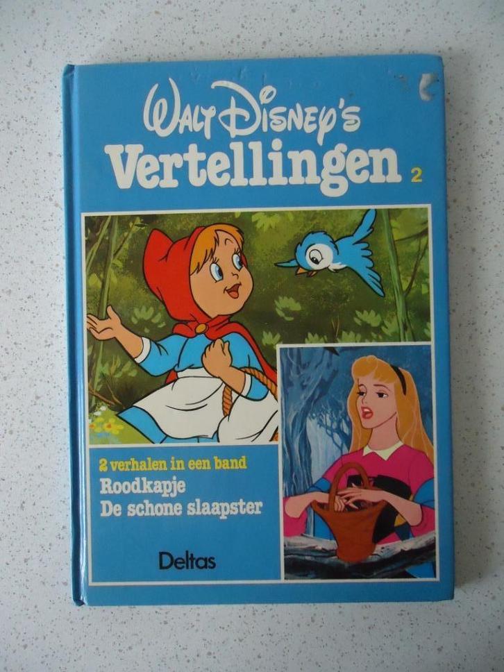 Vintage Ilustratieboek Walt Disney's Vertellingen, Boeken, Kinderboeken | Jeugd | onder 10 jaar, Gelezen, Sprookjes, Ophalen of Verzenden