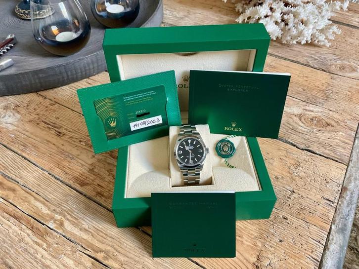 Rolex Explorer, Handtassen en Accessoires, Horloges | Heren, Zo goed als nieuw, Polshorloge, Rolex, Staal, Staal, Ophalen