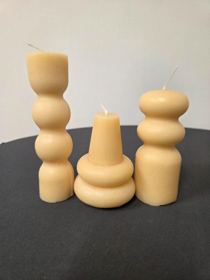 Set van 3 Torno Candles van Ferm Living, Huis en Inrichting, Woonaccessoires | Kandelaars en Kaarsen, Nieuw, Ophalen of Verzenden
