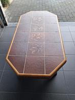 Salon tafel met tegels, Huis en Inrichting, Ophalen, Zo goed als nieuw, Rustiek