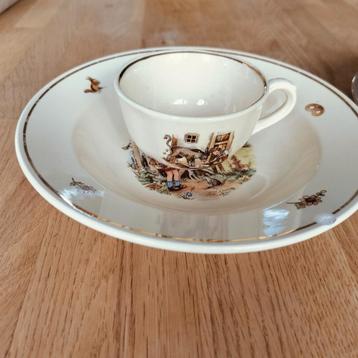 Vintage geboorteservies Roodkapje en Hans en grietje beschikbaar voor biedingen