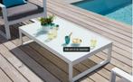 NIEUWE loungetafel van Caldela loungeset in wit aluminium, Tuin en Terras, Tuinsets en Loungesets, Nieuw, Bijzettafel, Loungeset
