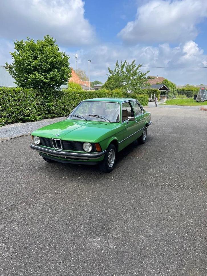 BMW E21 316, Auto's, BMW, Bedrijf, 3 Reeks, Benzine, Coupé, 2 deurs, Handgeschakeld, Groen, Beige, Stof, Achterwielaandrijving