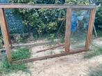 Châssis double vitrage meranti, Ophalen, Gevelraam of Ruit, Gebruikt, 120 tot 160 cm
