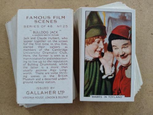 Famous Film Scenes complete set 48 chromos 1935 filmster, Collections, Cinéma & Télévision, Film, Enlèvement ou Envoi