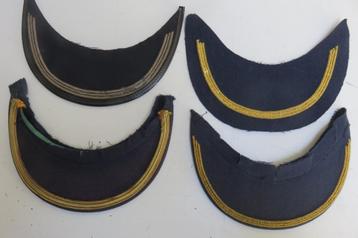 Lot de 4 visières de képis FA, Enlèvement ou Envoi, Armée de l'air, Autres types