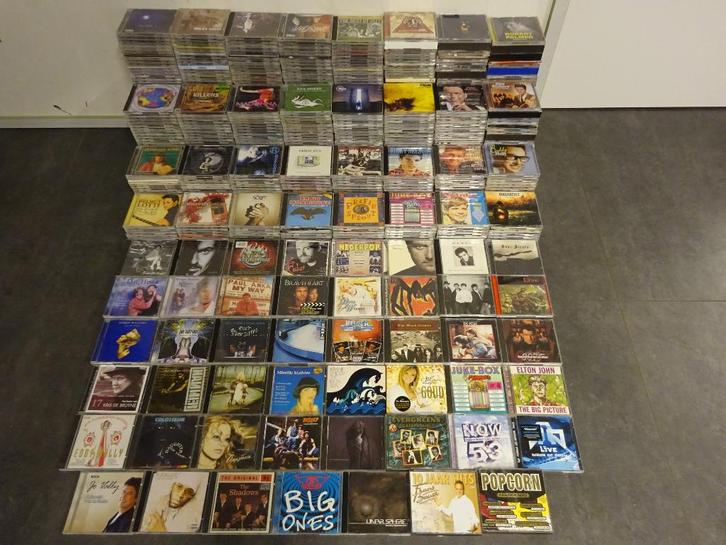 825 CD's: genre Pop, rock, NL, FR, Duits, r&b, jazz,.., CD & DVD, CD | Autres CD, Utilisé, Enlèvement ou Envoi