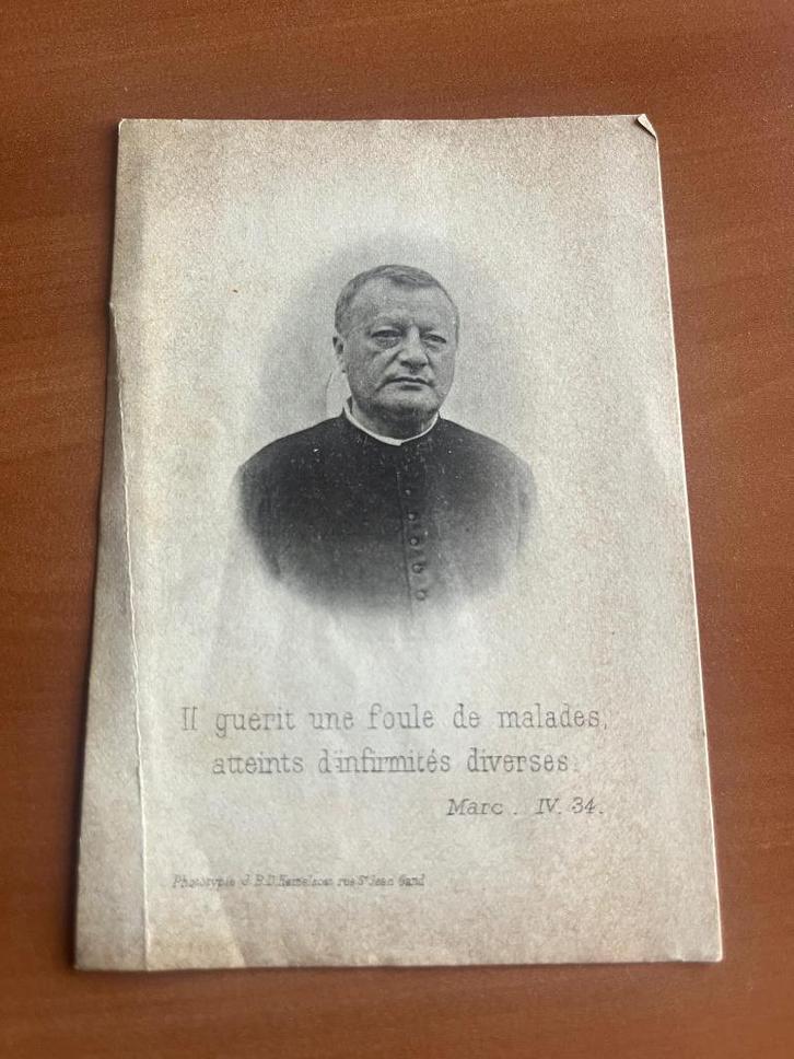 Rouwkaart Prêtre A.Wets Natchitoches 1836 + Louvain 1894, Verzamelen, Bidprentjes en Rouwkaarten, Rouwkaart, Verzenden