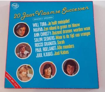 3x Vinyl LP Box 20 jaar Vlaamse Successen Pop Schlager beschikbaar voor biedingen