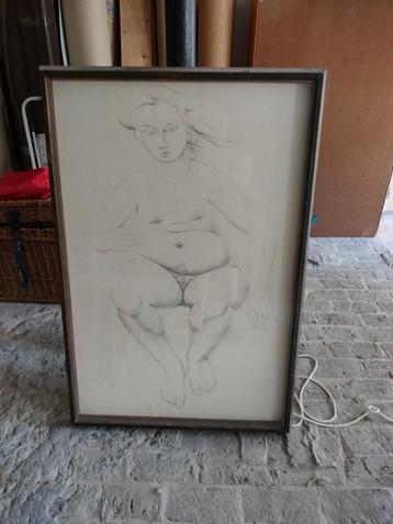 potloodtekening Jean-Pierre De Coster, Antiek en Kunst, Ophalen