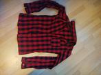 Geruit hemd rood en zwart maat M, Kinderen en Baby's, Kinderkleding | Maat 176, Ophalen, Jongen of Meisje, Overhemd of Blouse