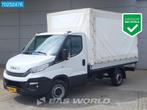 Iveco Daily 35S14 Open laadbak Trekhaak Huif Airco Cruise Eu, Auto's, Gebruikt, Euro 6, Iveco, Wit