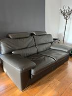 Canapé 2 places en cuir + appuies tête - Tres bon état, Maison & Meubles, Enlèvement