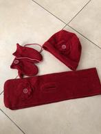 Rode muts, sjaal en wantjes, Kinderen en Baby's, Kinderkleding | Mutsen, Sjaals en Handschoenen, Muts, Meisje, 104 of kleiner