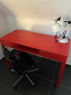 Tof studenten bureau + stoel + lamp = 1 prijs!, Maison & Meubles, Bureaux, Enlèvement, Avec roues, Comme neuf, Bureau