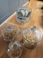 4 glazen stolpen Riviera Maison, Huis en Inrichting, Ophalen, Zo goed als nieuw