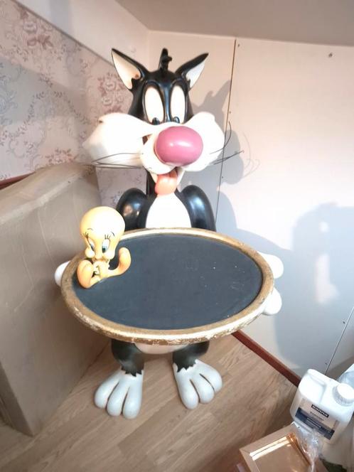 Levensgroot Sylvester en Tweety beeld butler looney tunes, Verzamelen, Disney, Zo goed als nieuw, Ophalen of Verzenden