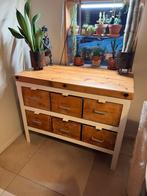 Werkbank antiek L 1 mx B 54 cm, H 80 cm, Ophalen of Verzenden, Zo goed als nieuw