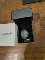 Emporio Ermani Horloge, Handtassen en Accessoires, Horloges | Heren, Ophalen, Zo goed als nieuw, Polshorloge, Leer