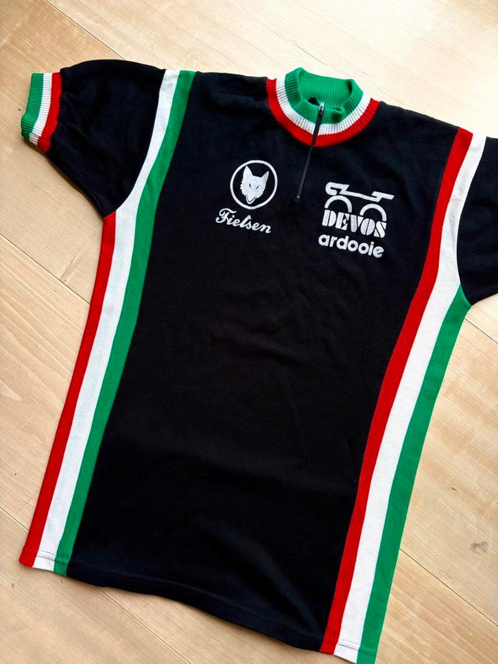 Vintage wieltertrui, 1986., Fietsen en Brommers, Fietsaccessoires | Fietskleding, Zo goed als nieuw, Heren, Bovenkleding, L, Ophalen of Verzenden