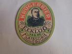 bieretiket krugerbier Eeklo, Ophalen of Verzenden, Zo goed als nieuw, Overige typen