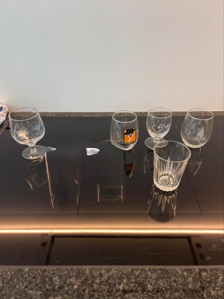 5 nieuwe aperitief-glazen, Verzamelen, Glas en Drinkglazen, Nieuw, Ophalen of Verzenden