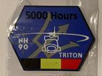 Patch Belgische Luchtmacht 40SQN NH90 Triton 5000 Hours, Embleem of Badge, Luchtmacht, Ophalen of Verzenden