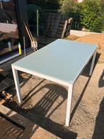 Tuintafel glazen blad, Ophalen, Gebruikt