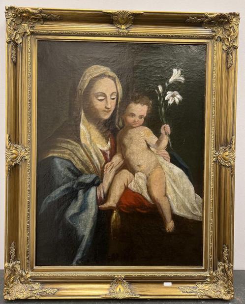 École flamande (XVII) - Vierge à l'enfant, Antiquités & Art, Art | Peinture | Classique, Enlèvement