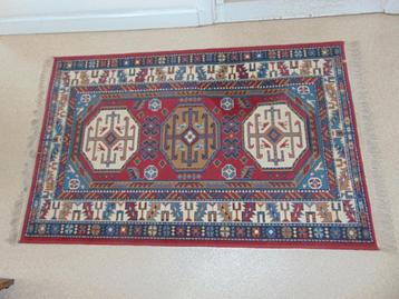 Retro handgeknoopt tapijt 95 x 150 beschikbaar voor biedingen