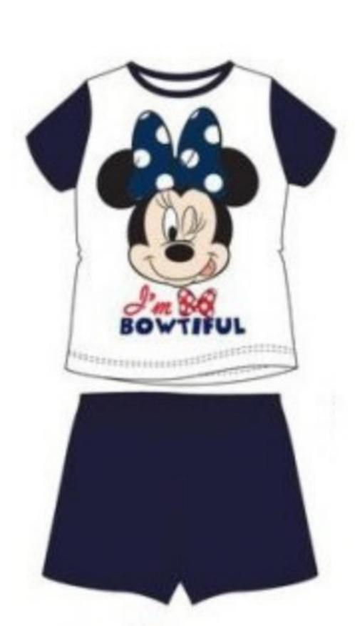 Minnie Mouse Shortama / Pyjama Blauw/Wit - Maat 104 en 116, Kinderen en Baby's, Kinderkleding | Maat 104, Nieuw, Meisje, Setje
