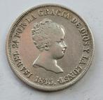 Pce ESPAGNE KM#526.1  " 2 REALES ISABELLE II   " 1845 MC L, Timbres & Monnaies, Monnaies | Europe | Monnaies non-euro, Envoi, Autres pays