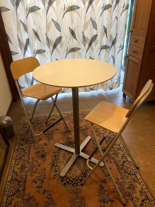 bartafel en stoelen, Huis en Inrichting, Tafels | Statafels, Zo goed als nieuw, Ophalen