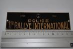 PLAQUE EMAILLEE CALANDRE 11è RALLYE INTER. POLICE LIEGE 1966, Ophalen of Verzenden, Gebruikt, Auto's