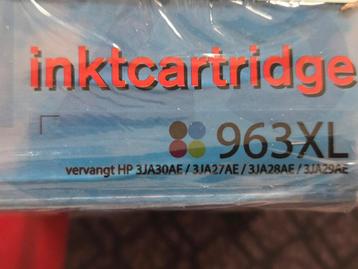 PAKKET COMPATIBELE CARTRIDGES HP 963 XL ZWART EN KLEUREN  beschikbaar voor biedingen