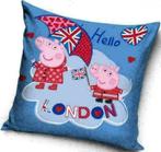 Peppa Pig Kussenhoesje - Peppa en George London, Kinderen en Baby's, Kinderkamer | Inrichting en Decoratie, Ophalen of Verzenden