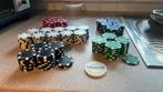 Lot van 284 zware pokerchips inclusief Dealer chip, Hobby en Vrije tijd, Gezelschapsspellen | Kaartspellen, Ophalen of Verzenden