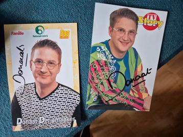 Uitdeelkaarten met handtekening donaat deriemaeker beschikbaar voor biedingen