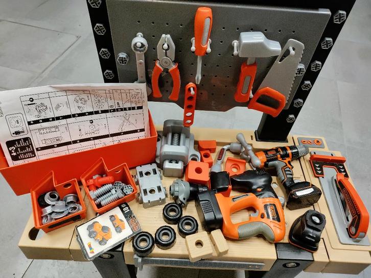 Smoby Black en Decker werkbank, Kinderen en Baby's, Speelgoed | Educatief en Creatief, Gebruikt, Bouwen, Ophalen