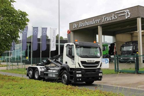 Iveco Stralis 460 6x2/4 lift en stuuras - 2018 - EURO 6 - 18, Autos, Camions, Entreprise, Achat, Radio, Attache-remorque, Iveco